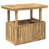 vidaXL Biela 90 x 55 x 75/44,5 cm