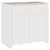 vidaXL Serv&iacute;rovacia skriňa so z&aacute;suvkou Drammen Biela 79 x 43 x 75.5 cm
