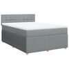 vidaXL Boxspring posteľ s matracom svetlosiv&aacute; 100x200 cm l&aacute;tka