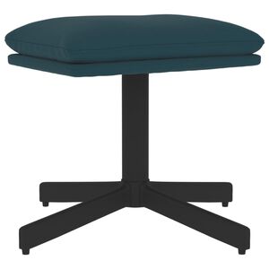 vidaXL Podnožka modr&aacute; 60x60x36 cm zamatov&aacute;