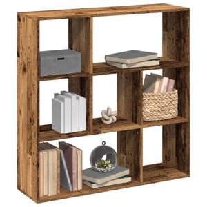 vidaXL Rozdeľovacia knižnica star&eacute; drevo 102x29x103,5 cm kompoz.drevo