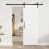 vidaXL Posuvn&eacute; dvere Biela a čierna 73,5 x 198,5 cm