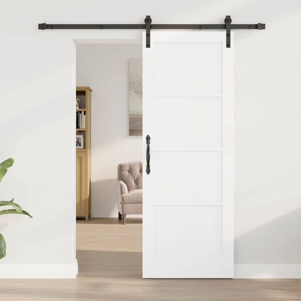 vidaXL Posuvn&eacute; dvere Biela a čierna 73,5 x 198,5 cm