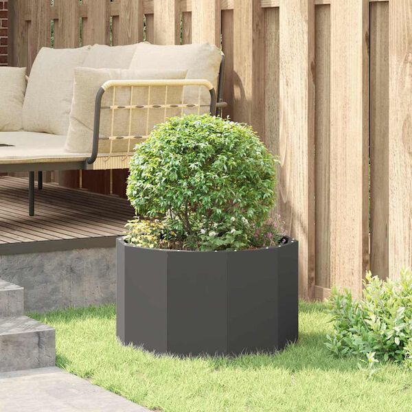 vidaXL Hrantík Čierna 60 x 60 x 35 cm Oceľ