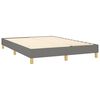 vidaXL Boxspring posteľ s matracom tmavosiv&aacute; 140x200 cm l&aacute;tka