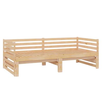 vidaXL Rozkladacia denná posteľ 2x(90x200) cm borovicové drevo