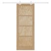 vidaXL Posuvné dvere Hnedá 78 x 202 cm Masívne borovicové drevo