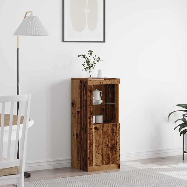 vidaXL Servírovacia skriňa Hnedá 41 x 37 x 100 cm Kompozitné drevo