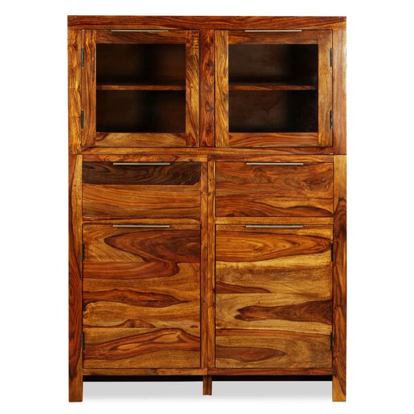 vidaXL Komoda zo sheesamov&eacute;ho dreva, 100x35x140 cm