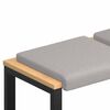 vidaXL Vank&uacute;&scaron; na lavičku 2 pcs Sherpa l&aacute;tka Svetlosiv&aacute; Hĺbka 35 cm