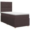 vidaXL Posteľ boxspring s matracom Tmavohned&aacute; 80 x 200 cm L&aacute;tka