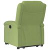vidaXL Elektrick&eacute; zdv&iacute;hacie skl&aacute;pacie kreslo bledozelen&eacute; zamat