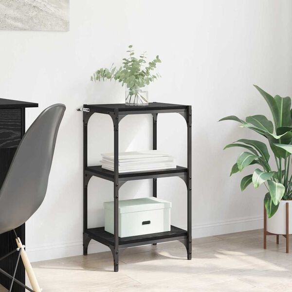 vidaXL Knižnica Čierny dub 40 x 33 x 70,5 cm