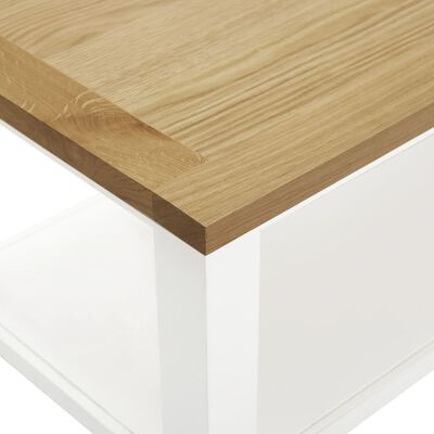 vidaXL Konferenčný stolík 90x45x40 cm masívne dubové drevo