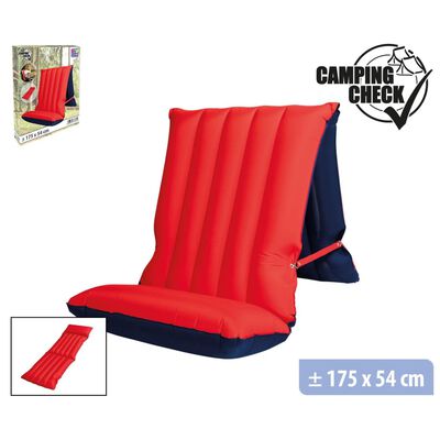 WEHNCKE Stolička/nafukovací matrac 175x54 cm červený a modrý