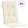 vidaXL Podložky na z&aacute;hradn&eacute; stoličky, vysok&eacute; operadlo 4 ks 120x50x2 cm