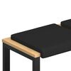 vidaXL Vank&uacute;&scaron; na lavičku 4 ks Umel&aacute; koža Čierna Hĺbka 35 cm