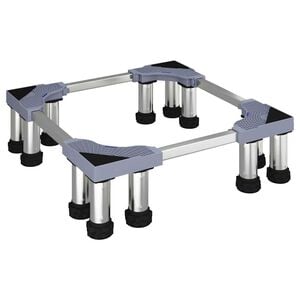 vidaXL Podstavec pod pr&aacute;čku Siv&aacute; 67 x 67 x 21,5 cm Nerezov&aacute; oceľ