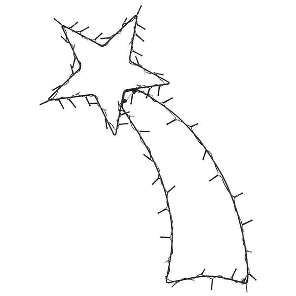 vidaXL Vianočn&eacute; osvetlenie silueta padaj&uacute;cej hviezdy 80 LED di&oacute;d