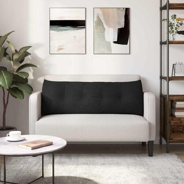 vidaXL Podu&scaron;ka na chrb&aacute;t Čierna 140 x 24 x 50 cm l&aacute;tka