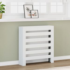 vidaXL Kryt na radi&aacute;tor biely 78x20x82 cm kompozitn&eacute; drevo