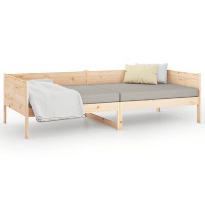 vidaXL Denná posteľ borovicový masív 90x200 cm