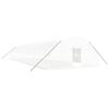 vidaXL F&oacute;liovn&iacute;k s oceľov&yacute;m r&aacute;mom biely 108 m&sup2; 18x6x2,85 m