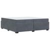 vidaXL Rám postele s matracmi Tmavo šedá 200 x 200 cm látka