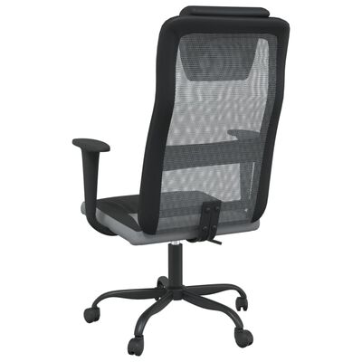vidaXL Kancelárska stolička nastaviteľná výška, látka+umelá koža
