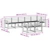 vidaXL Z&aacute;hradn&aacute; s&uacute;prava gaučov 8 pcs Pr&iacute;rodn&aacute; Pevn&eacute; ak&aacute;ciov&eacute; drevo