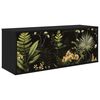 vidaXL N&aacute;stenn&yacute; TV kabinet RHENEN 102 x 33 x 40 cm Čierny dub