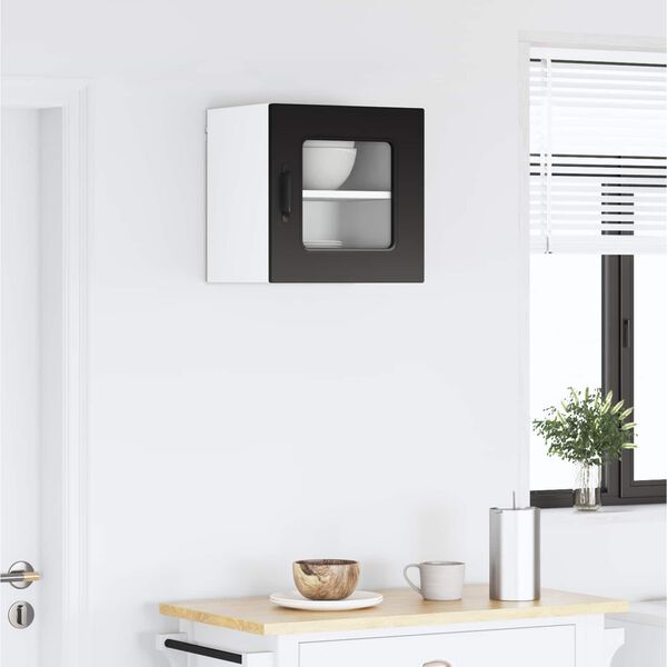 vidaXL Kuchynsk&aacute; skriňa Kalmar Čierna 40 x 31 x 40 cm Kompozitn&eacute; drevo