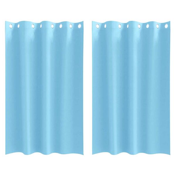 vidaXL Záclony na zatemnenie s krúžkami 2 pcs Svetlomodrá 175 x 140 cm