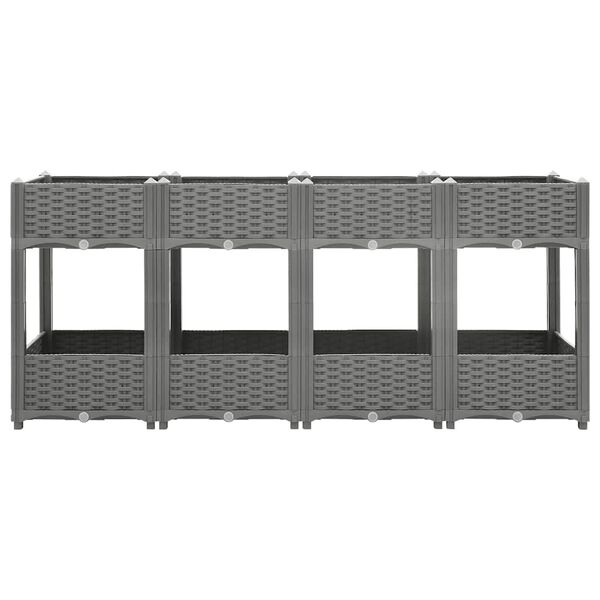 vidaXL Vyvýšený záhon 160x40x71 cm polypropylén