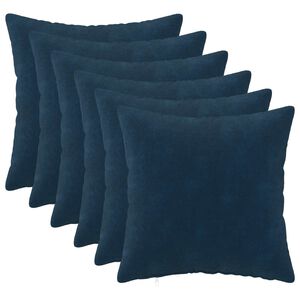 vidaXL Podložka 6 ks HEERLEN Modr&aacute; 30 x 30 cm Mikrovl&aacute;kno fleece
