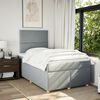 vidaXL Boxspring posteľ s matracom bledosiv&aacute; 120x190 cm l&aacute;tka