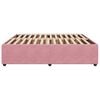 vidaXL Rám postele ružový 200x200 cm zamat