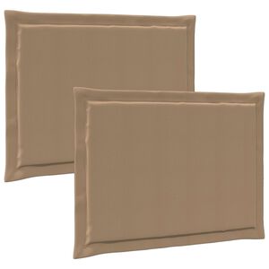 vidaXL Vank&uacute;&scaron;e na sedenie 2 ks Polyester Sivohned&aacute; 47 x 36 x 2 cm