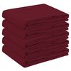 vidaXL Uter&aacute;k na st&ocirc;l 5 ks Ov&aacute;lny V&iacute;no červen&eacute; 130 x 220 cm Polyester