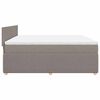vidaXL Posteľn&yacute; r&aacute;m boxspring s matracom sivohned 180x200 cm l&aacute;tka
