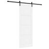 vidaXL Posuvn&eacute; dvere Biela 83 x 232 cm Borovicov&yacute; mas&iacute;v