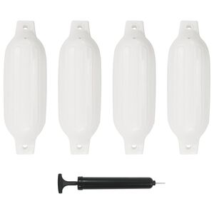 vidaXL Lodn&yacute; n&aacute;razn&iacute;k 4 ks, biely 41x11,5 cm, PVC