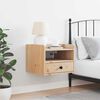 vidaXL Nočný stolík Hnedá 38 x 36 x 29,5 cm Borovicový masív