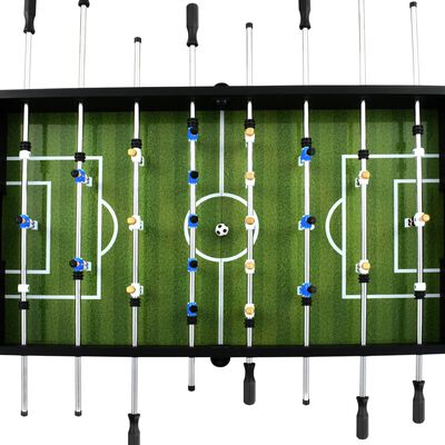 vidaXL Stolný futbal, oceľ 60 kg 140x74,5x87,5 cm, čierny