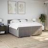 vidaXL Boxspring posteľ s matracom sivohned&yacute; 200x200 cm l&aacute;tka