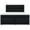 vidaXL Posteľn&yacute; r&aacute;m boxspring s matracom čierny 180x200 cm l&aacute;tka