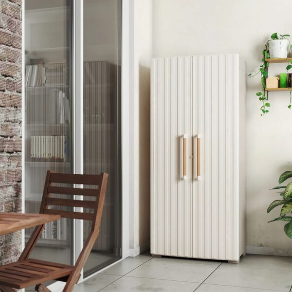 Keter Viacúčelová úložná skriňa Groove béžová a piesková