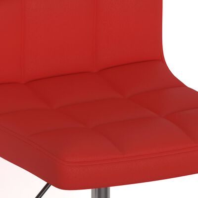 vidaXL Otočná kancelárska stolička vínovo-červená umelá koža