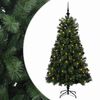 vidaXL Umel&yacute; kĺbov&yacute; vianočn&yacute; stromček s vianočn&yacute;mi guľami 150 cm