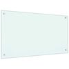 vidaXL Kuchynsk&aacute; z&aacute;stena, mliečna 90x50 cm, tvrden&eacute; sklo